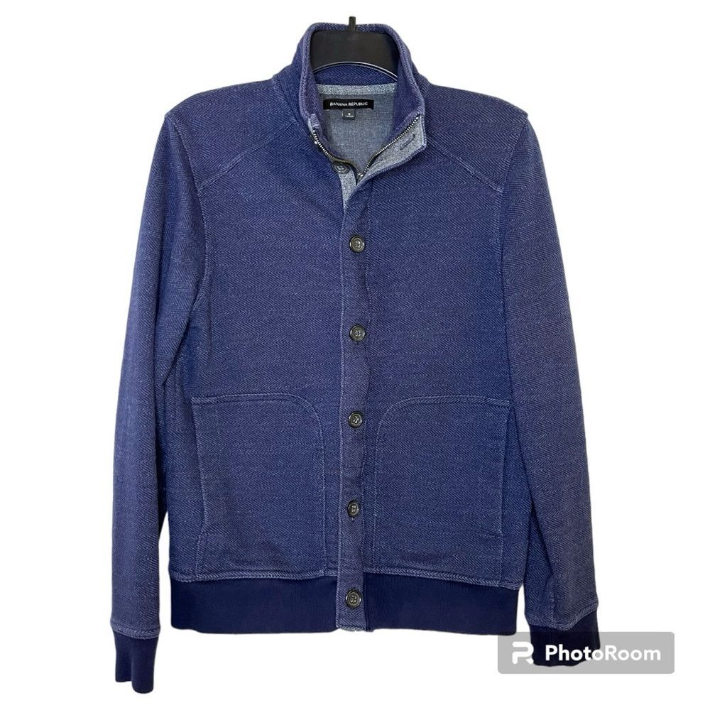 Banana Republic Men’s Blue Zip Front Jacket Size Small